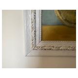 Framed Floral Still Life with Textured Frame