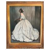 Framed Portrait Painting Signed JPL, 1969