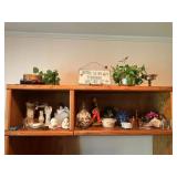 Wooden Cabinet With Miscellaneous Contents