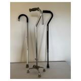 Set of Three Mobility Walking Canes