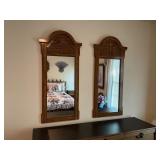 Wooden Dresser with Two Matching Mirrors