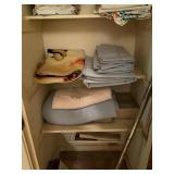 Linen Closet Contents with Assorted Textiles