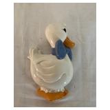 Ceramic Roosters, Duck Figurine, and Mug Set
