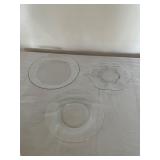 Assorted Clear Glass Tableware Items