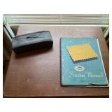 White Rotary Sewing Machine with Table Cabinet