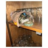 Collection of Glass Mason Jars with Lids