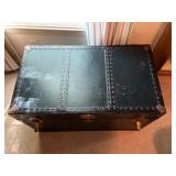 Metal Travel Trunk with Fabric Linings