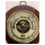 Stellar Wall-Mounted Barometer with Brass Trim