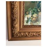 Framed Floral Still Life Print in Gilded Frame