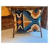 Wooden Folding Magazine Rack and Handmade Bag