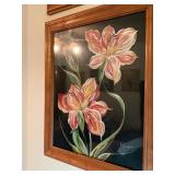 Set of Two Framed Floral Paintings