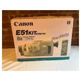 Canon E51 8mm Video Camcorder Kit With Accessories