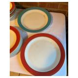 Pyrex Dinnerware Set with Color Bands