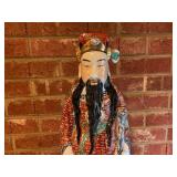 Porcelain Figurine of a Bearded Man in Robes