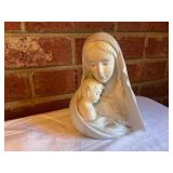 Religious Ceramic Figurines and Framed Print
