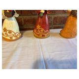 Set of Three Fall-Themed Angel Figurines