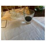 Decorative Glassware and Shot Glass Grouping