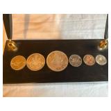 Canadian Coin Display With Dual Pen Holders