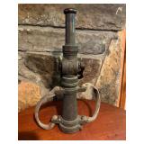 Early 20th Century Wooster Brass Fire Hose Nozzle