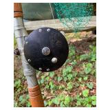 Fishing Rod, Reel, and Aluminum Landing Net