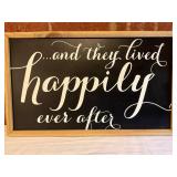 Two Decorative Framed Signs with Text