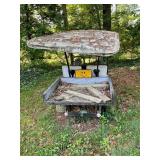 EZ-GO Golf Cart with Rusted Canopy