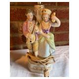Pair of Porcelain Figurine Lamps with Musicians