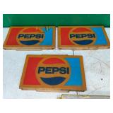 Set of Vintage Pepsi and Coca-Cola Wall Signs
