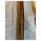 Gold-Toned Stainless Steel Flatware Set in Case