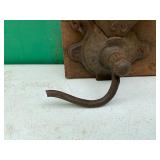 Cast Iron and Wood Vintage Coffee Grinder