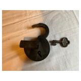 Iron Padlock with Key