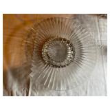 Set of Four Clear Pressed Glass Tableware Pieces