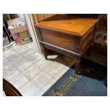 Two-Drawer Wooden Side Table