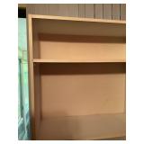 White Particleboard Bookshelf with Four Adjustable