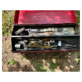 Metal Toolbox With Assorted Hand Tools