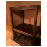 Dark Stained Wooden Shelving Unit