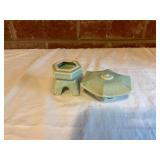 Decorative Ceramic and Metal Vase Assortment