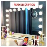 Kottova Vanity Mirror with Lights,27.6 x21.6' Larg