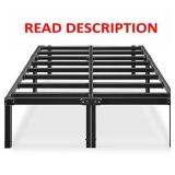 Metal Platform Bed Frame Queen Size Heavy Duty 14