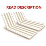 Only choice 2 Pcs Set Outdoor Lounge Chair Cushion