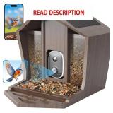 2.5K Smart Bird Feeder, Solar & AI