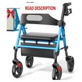 Foldable Rollator Walkers with Seat for Seniors, 8