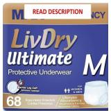 LivDry Ultimate Adult Incontinence Underwear, Max
