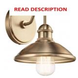 Clyde 1-Light Champagne Bronze Bathroom Indoor Wal