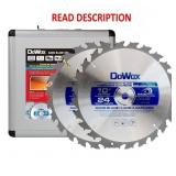 Dado Blade Set, 10-Inch, 24-Tooth with 5/8-Inch Bo