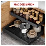 21' Deep Pull Out Cabinet Organizer Expandable, Pu