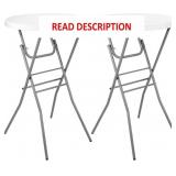 Cocktail Table 28in Folding Round High Top Indoor