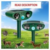 2 Pack 2024 Solar Ultrasonic in Repellent Defender