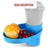 Car Seat Cup Holder Tray - 360 Rotatable Snack & D