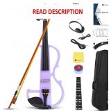Vangoa Electric Violin 4/4 Full Size Silent Violin